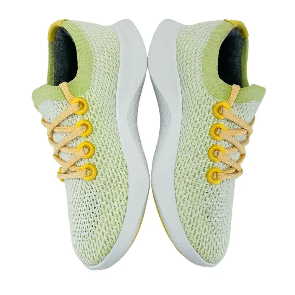 Allbirds Tree Dashers TD Wn Running Shoes/Sneakers Sz 7 Green/Yellow Sustainable